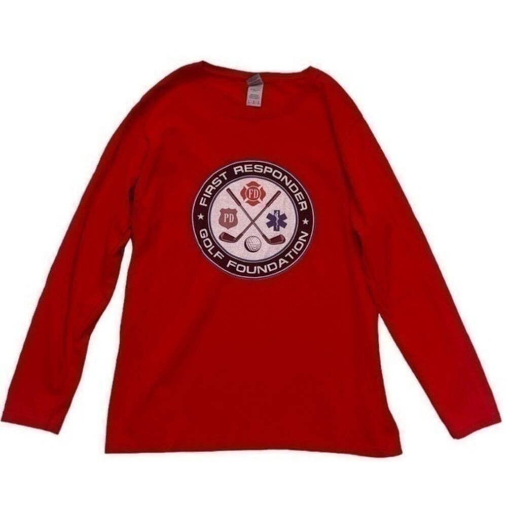 First Responders Graphic T-shirt Size Large golf foundation long sleeve tee